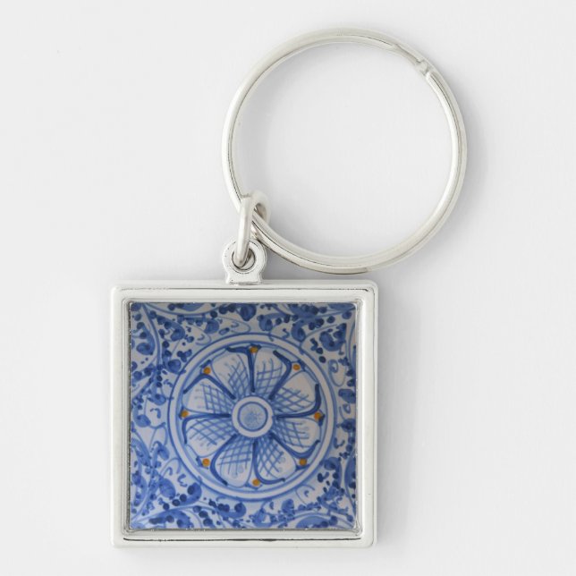 Europe, Italy, Sicily, Taormina. Traditional 5 Key Ring (Front)