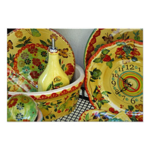 Europe, Italy, Sicily, Taormina. Traditional 6 Photo Print