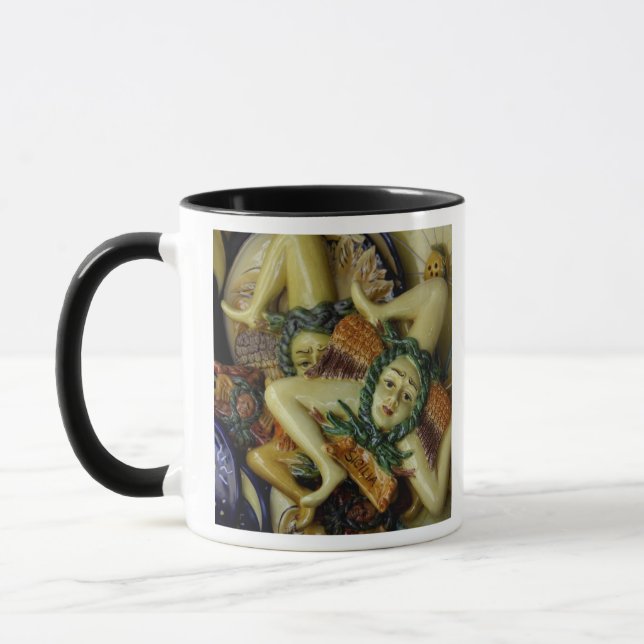 Europe, Italy, Sicily, Taormina. Traditional 9 Mug (Left)