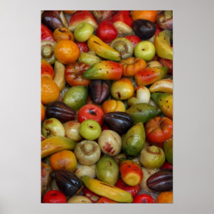 Europe, Italy, Sicily, Taormina. Traditional Poster