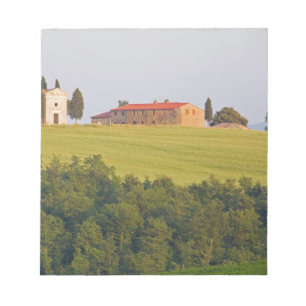 Europe; Italy; Tuscany, Chaple on The Hill Notepad