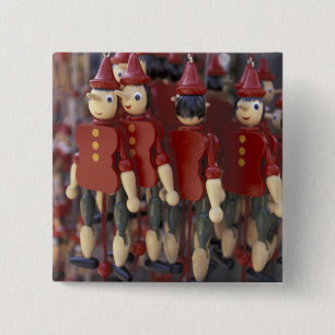 Europe, Italy, Tuscany, Collodi, Home of 15 Cm Square Badge