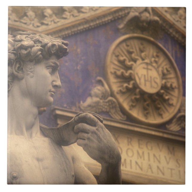 Europe, Italy, Tuscany, Florence, Piazza della Ceramic Tile (Front)