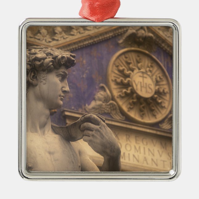 Europe, Italy, Tuscany, Florence, Piazza della Metal Ornament (Front)