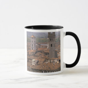 Europe, Italy, Tuscany, Lucca, Town panorama Mug