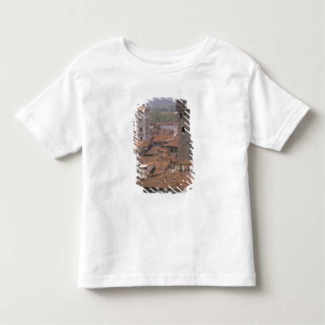 Europe, Italy, Tuscany, Lucca, Town panorama Toddler T-Shirt (Front)