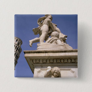 Europe, Italy, Tuscany, Pisa. Piazza dei 15 Cm Square Badge