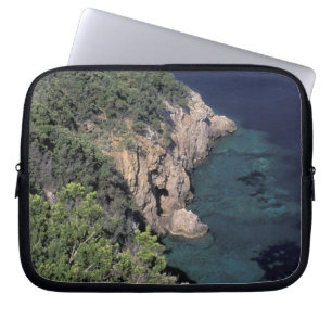 Europe, Italy, Tuscany. Rocky coast; Cala Laptop Sleeve