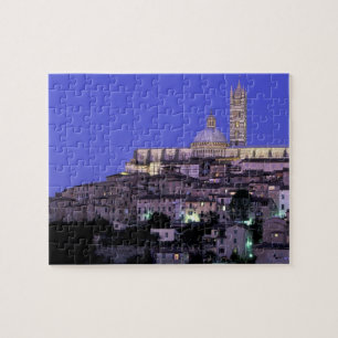 Europe, Italy, Tuscany, Siena. 13th C. Duomo and Jigsaw Puzzle
