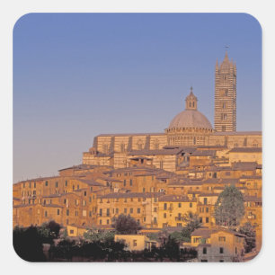 Europe, Italy, Tuscany, Siena. 13th century 3 Square Sticker