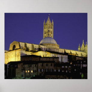 Europe, Italy, Tuscany, Siena. 13th century Poster