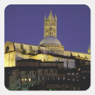 Europe, Italy, Tuscany, Siena. 13th century Square Sticker