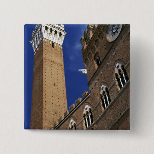 Europe, Italy, Tuscany, Siena. Torre del 15 Cm Square Badge