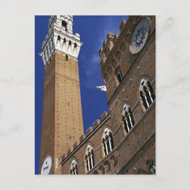 Europe, Italy, Tuscany, Siena. Torre del Postcard (Front)