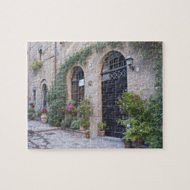 Europe, Italy, Umbria, Civita, Traditional House Jigsaw Puzzle (Horizontal)
