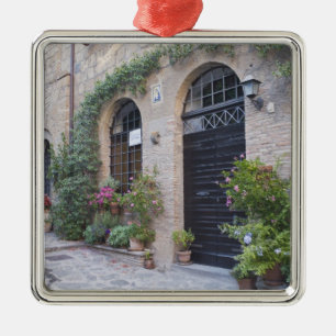 Europe, Italy, Umbria, Civita, Traditional House Metal Ornament