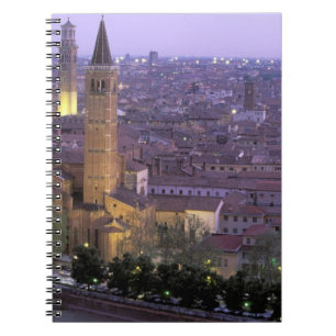 Europe, Italy, Veneto, Verona. View from Castel Notebook