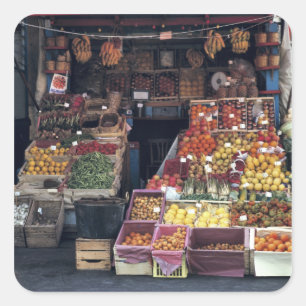 Europe, Italy, Venice area. Colourful fruits and Square Sticker
