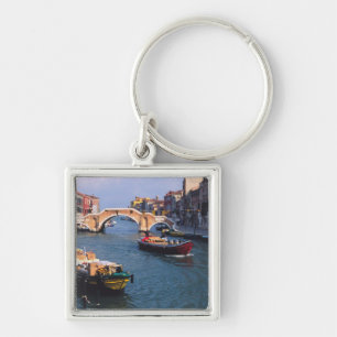 Europe, Italy, Venice. Boats bringing in Key Ring