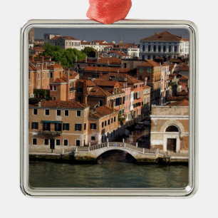 Europe, Italy, Venice. Canal views. UNESCO Metal Ornament