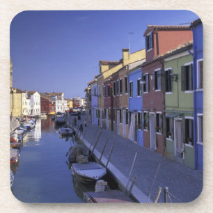 Europe, Italy, Venice, Murano Island, Colourful Coaster