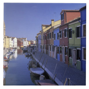 Europe, Italy, Venice, Murano Island, Colourful Tile