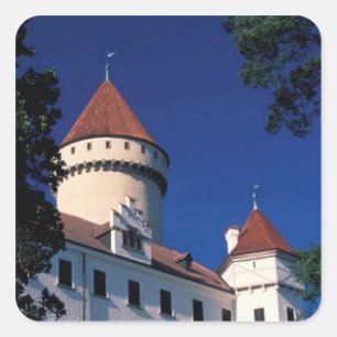 Europe, Konopiste Castle, Czech Republic, statue Square Sticker