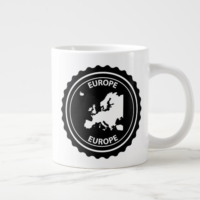 Europe Large Coffee Mug (Right)