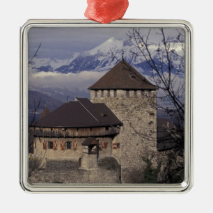 Europe, Liechtenstein, Vaduz. Vaduz castle, Metal Tree Decoration