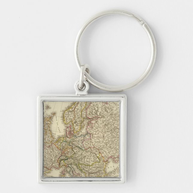 Europe map 3 key ring (Front)