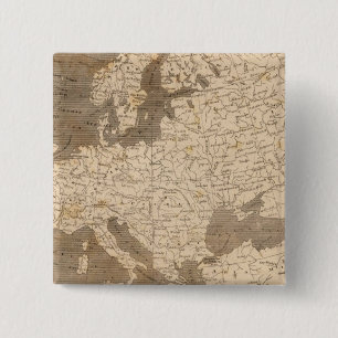 Europe Map by Arrowsmith 15 Cm Square Badge