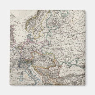 Europe Map by Stieler Magnet