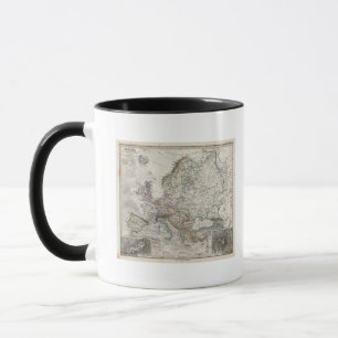 Europe Map by Stieler Mug