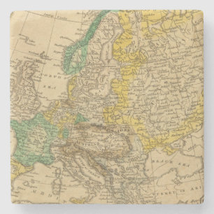 Europe Map by Worcester Stone Coaster