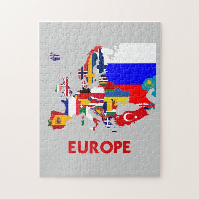 EUROPE MAP JIGSAW PUZZLE (Vertical)