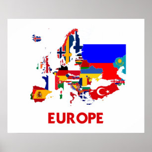 EUROPE MAP POSTER