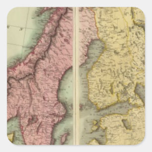 Europe N Square Sticker