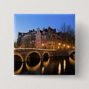 Europe, Netherlands, Holland, Amsterdam, 15 Cm Square Badge