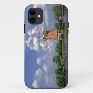 Europe, Netherlands, Kinerdijk. A windmill sits iPhone 11 Case