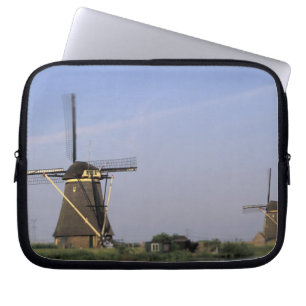 Europe, Netherlands, Zuid Holland, Kinderdijk. Laptop Sleeve