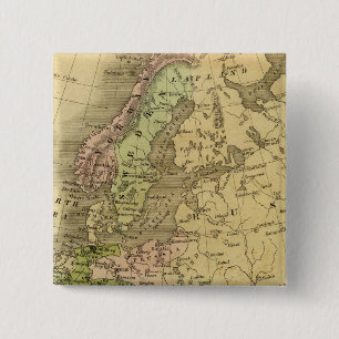 Europe Olney Map 15 Cm Square Badge