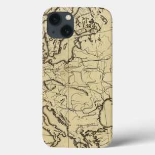 Europe outline map iPhone 13 case