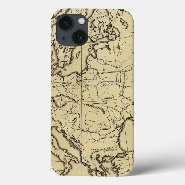 Europe outline map Case-Mate iPhone case (Back)