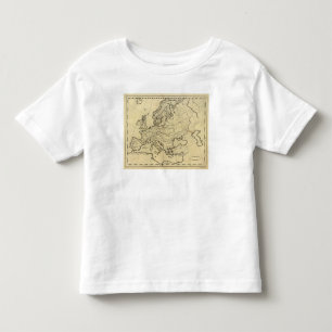 Europe outline map toddler T-Shirt