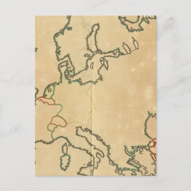 Europe Outline Postcard (Front)