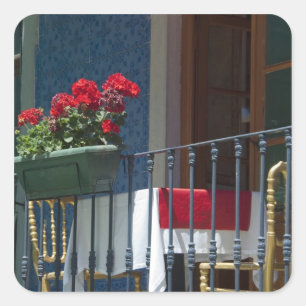 Europe, Portugal. Historic town of Sintra. Square Sticker