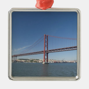 Europe, Portugal, Lisbon aka Lisboa). Ponte Metal Ornament