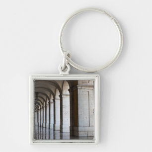 Europe, Portugal, Lisbon. Columns Of The Arcade Key Ring