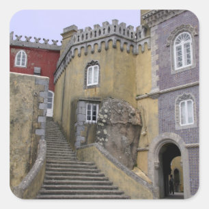 Europe, Portugal, Sintra. The Pena National 2 Square Sticker