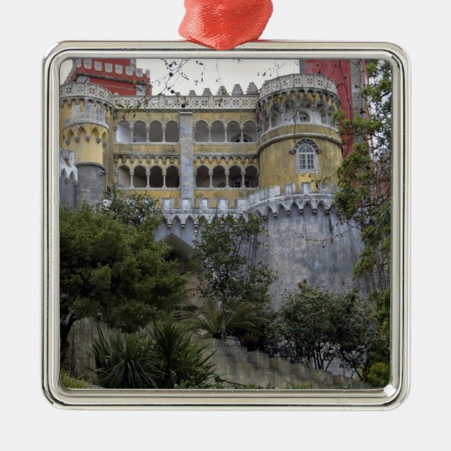 Europe, Portugal, Sintra. The Pena National 3 Metal Ornament (Front)